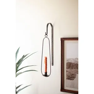 Hanging Oval Wall Taper Candle Holder 4