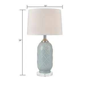 La Joliette 24'' High 2-Light Table Lamp - Set of 2 Pale Blue 2