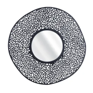Azoni Wall Mirror - Matte Black 1