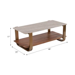 SARAHMORE GOLD COFFEE TABLE 17 (IN) 7