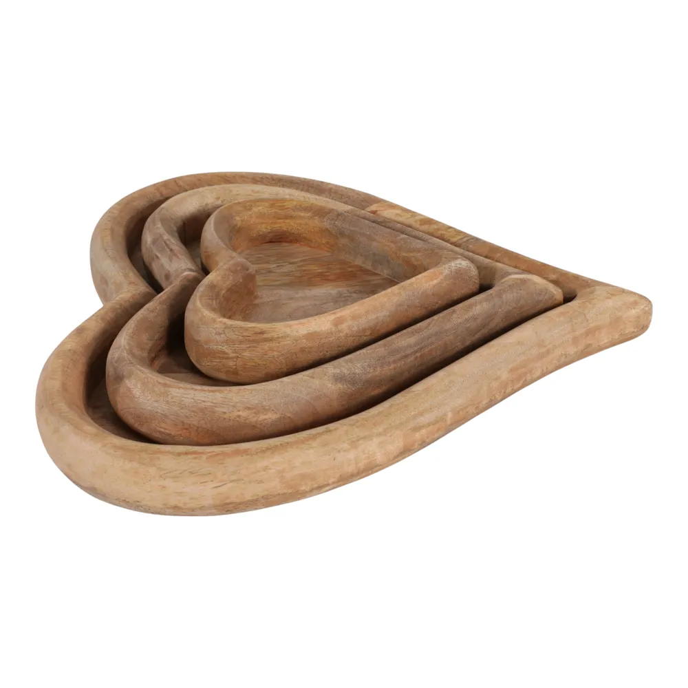 ISLESIDE SET OF 3 BROWN WOOD 2 (IN)