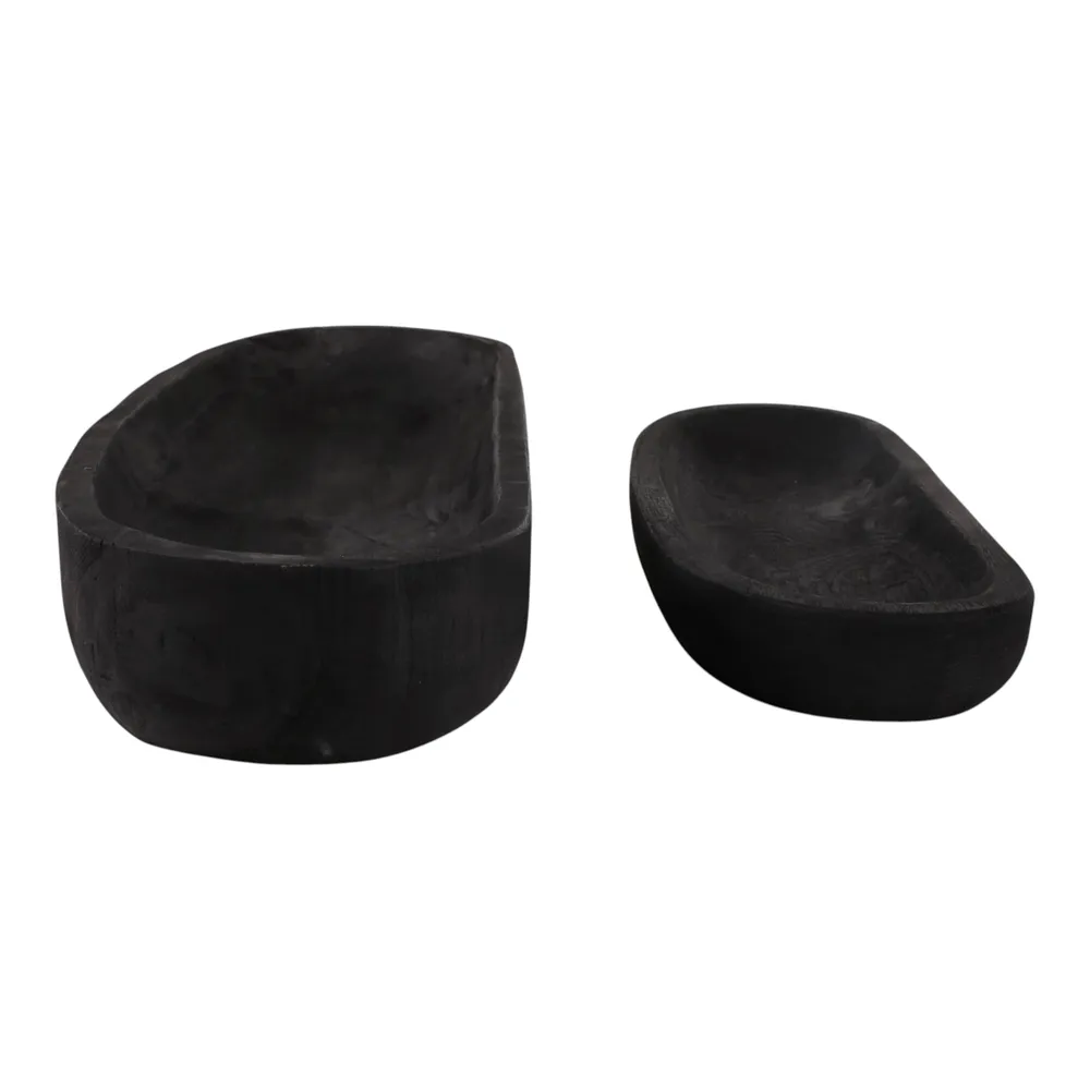 ELTONWIND SET OF 2 BLACK BOWLS 4 (IN)