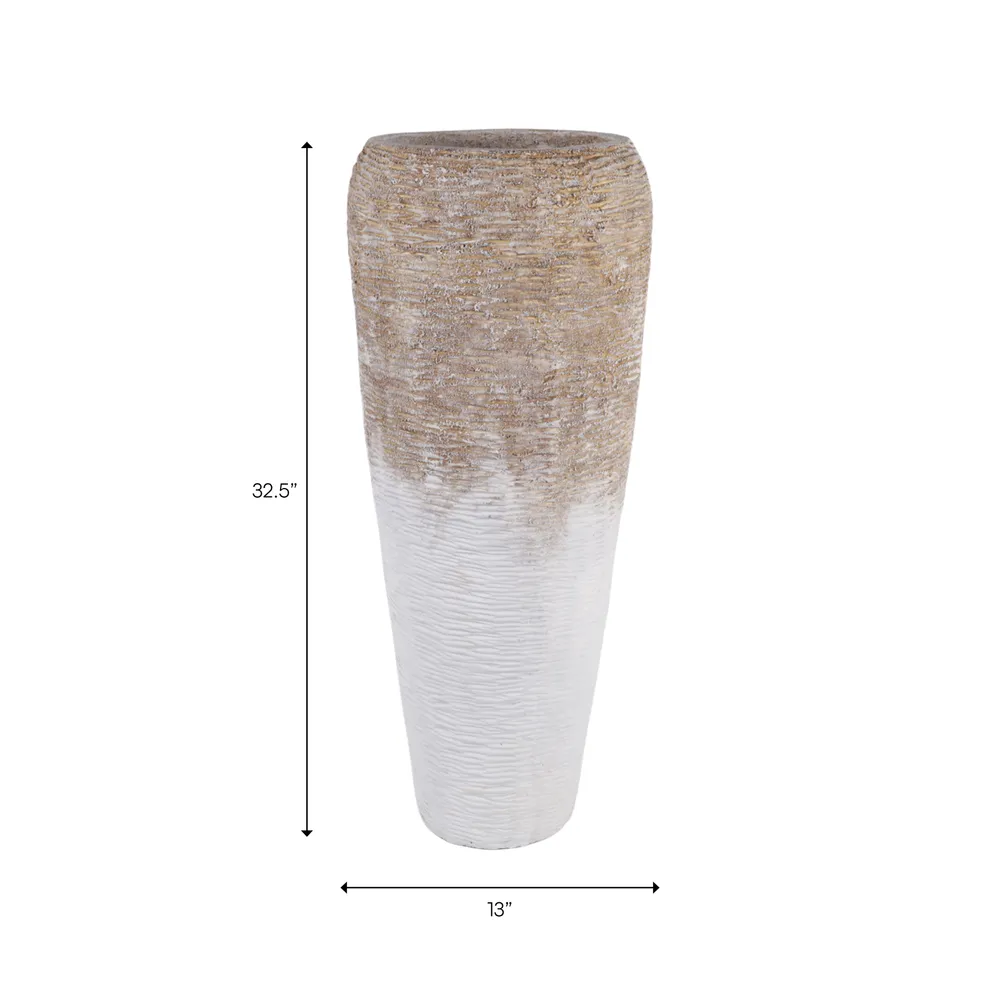 BENNETMORE BROWN VASE 33 (IN)