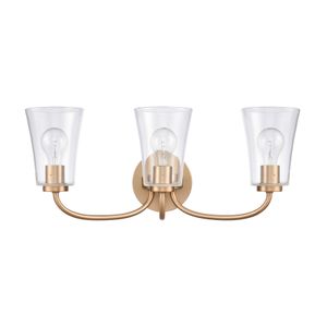 Emily 23'' Wide 3-Light Vanity Light - Brushed Gold 2