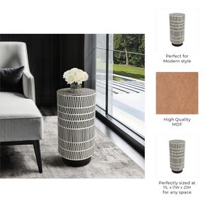 HENLEY BLACK TABLE 23 (IN) 10