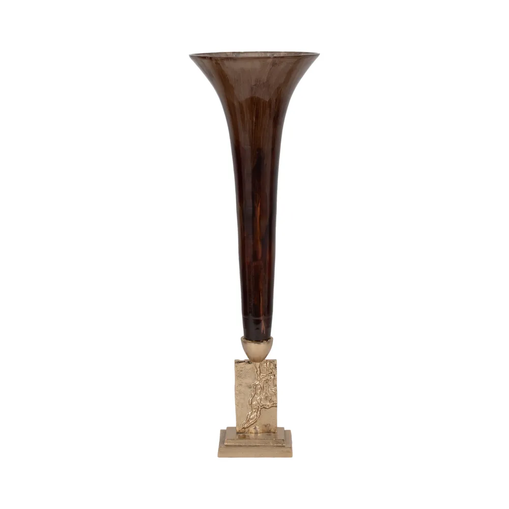 ATLASMILL BRONZE GLASS VASE 31 (IN)