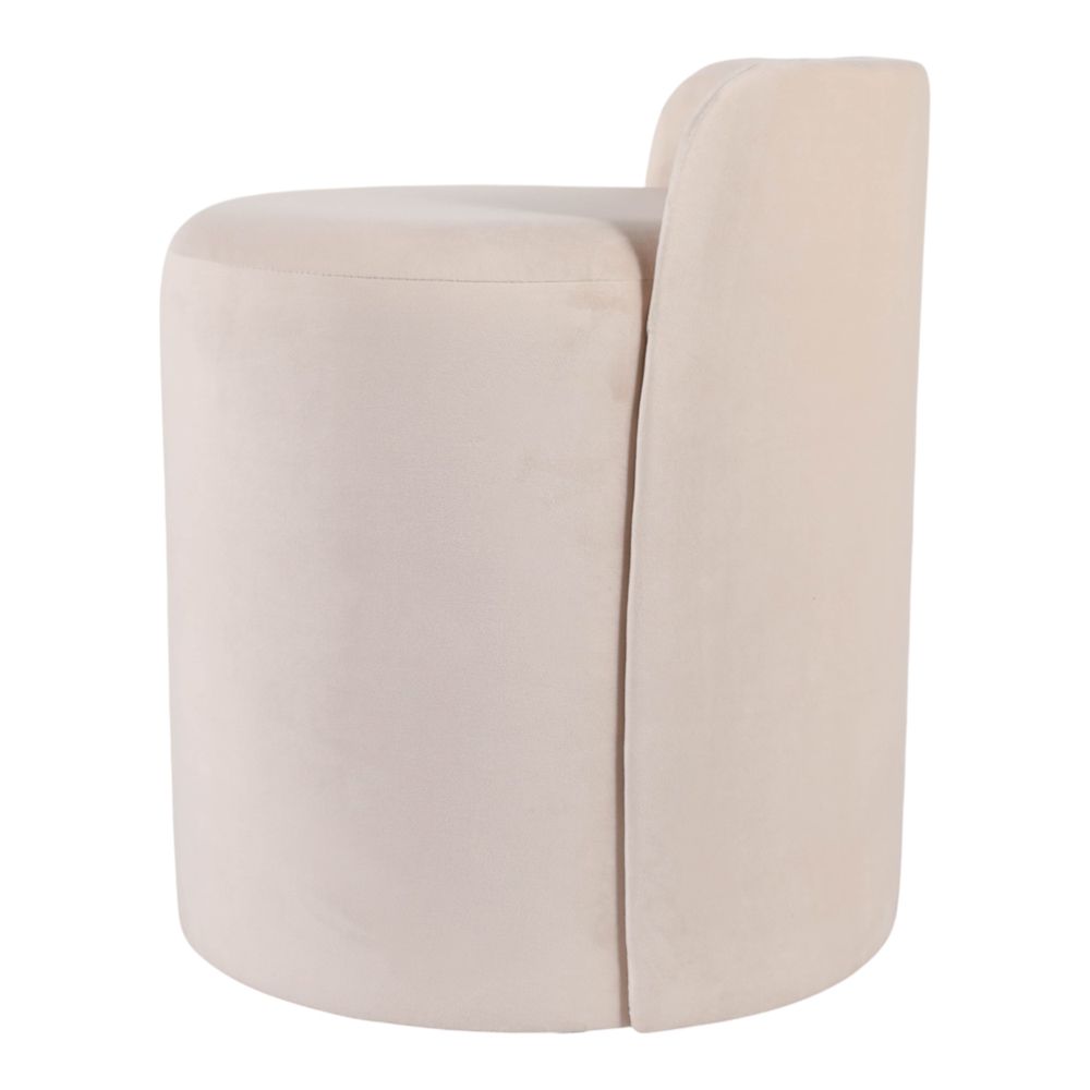 BAYARDMILL WHITE OTTOMAN 22 (IN)