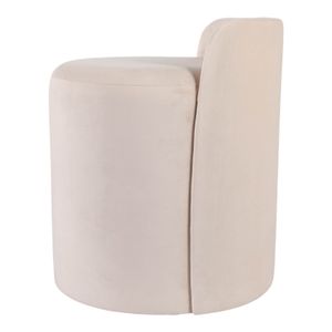 BAYARDMILL WHITE OTTOMAN 22 (IN) 4