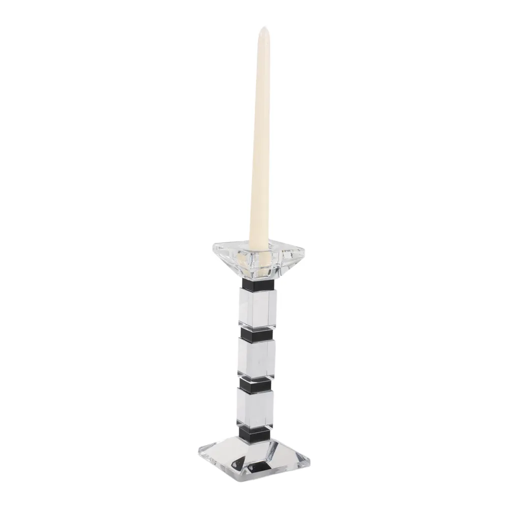 DALEYBROOK CLEAR CANDLE HOLDER 10 (IN)