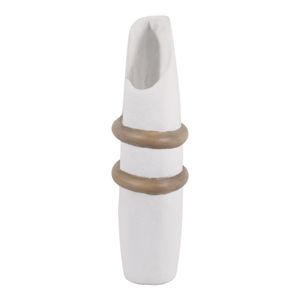 LUKETON WHITE VASE 18 (IN) 7