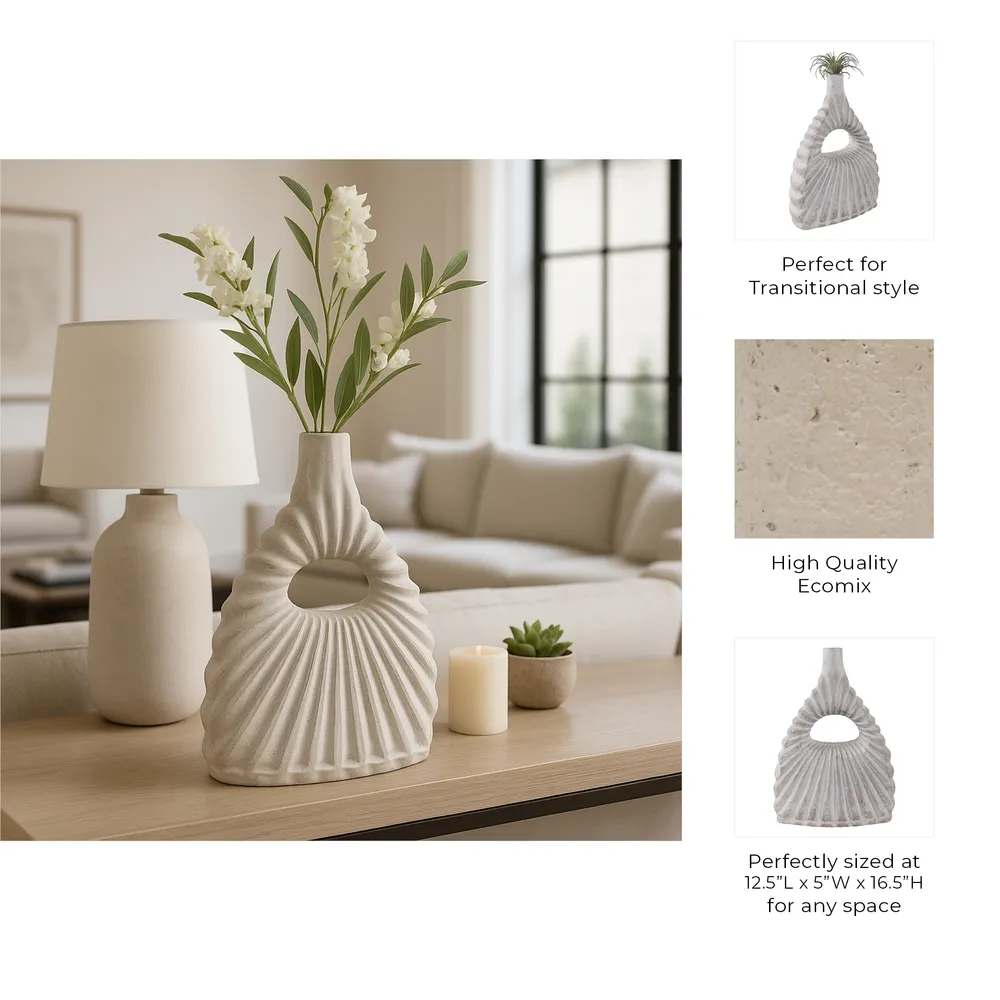 FALLONBURN IVORY VASE 17 (IN)