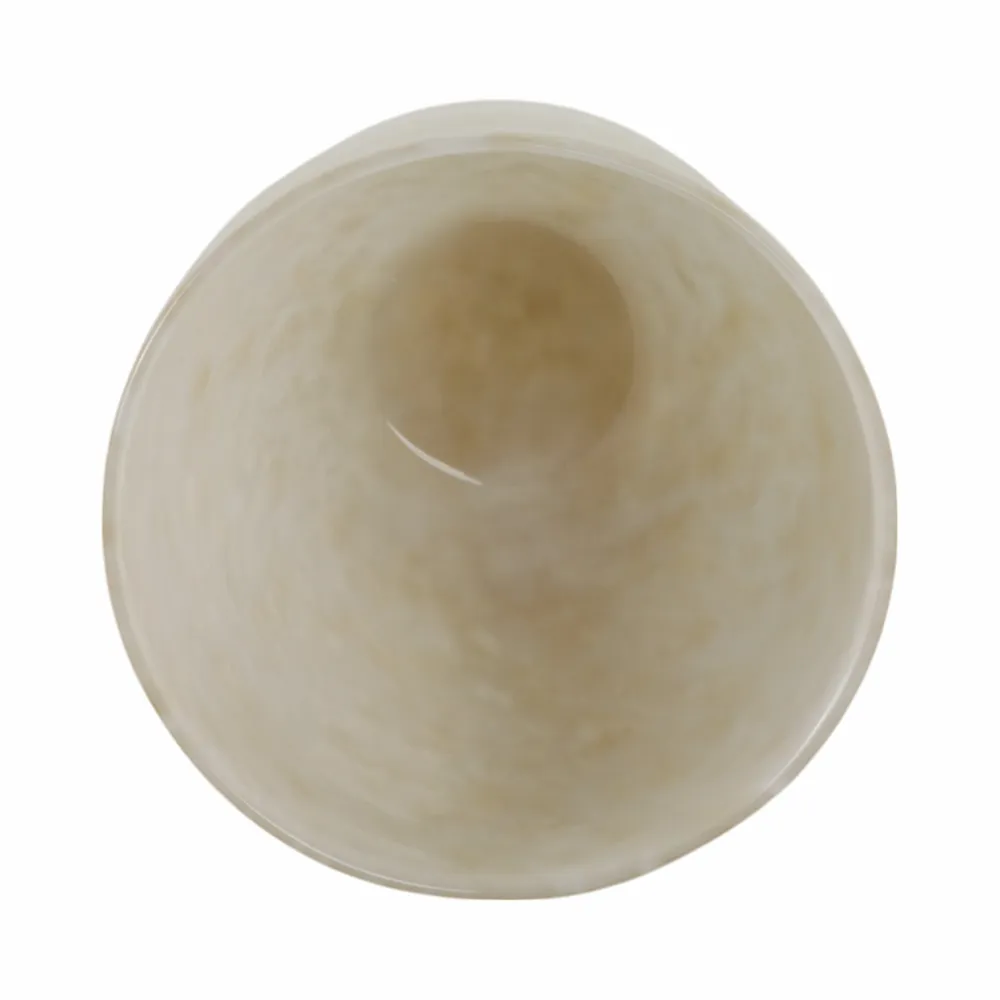 GORTONMOOR IVORY GLASS VASE 9 (IN)