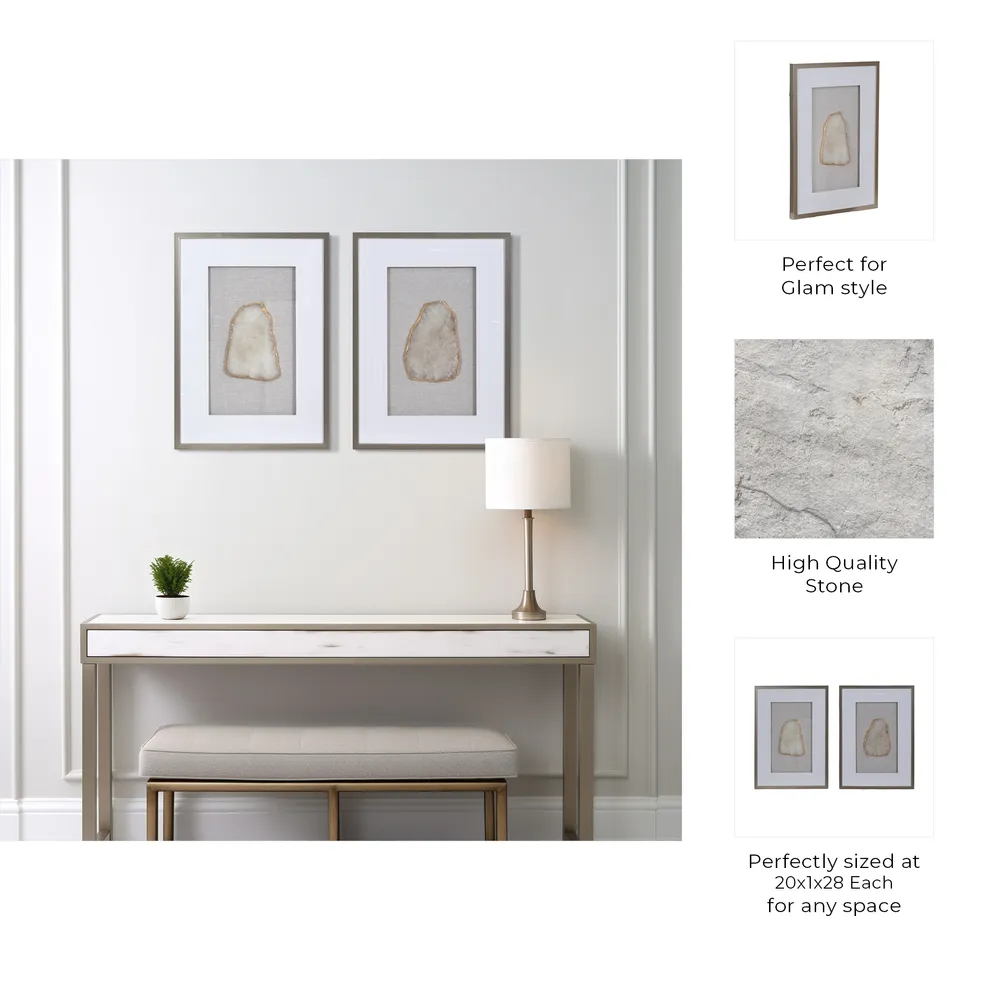 HERMONCROSS SET OF 2 TAN ART 28 (IN)