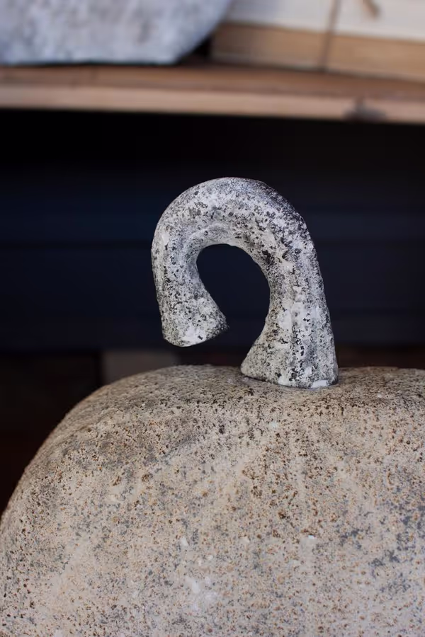 Set of 3 Rustic Metal Pumpkins