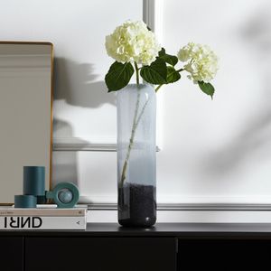 GLASS, 17" OMBRE VASE, MULTI 11