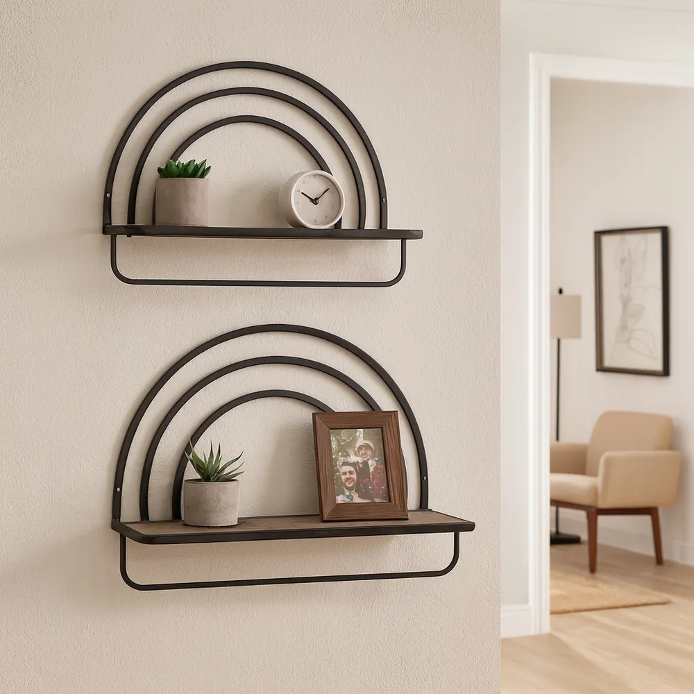 MILTONHAVEN WHITE WALL SHELF 17 (IN)