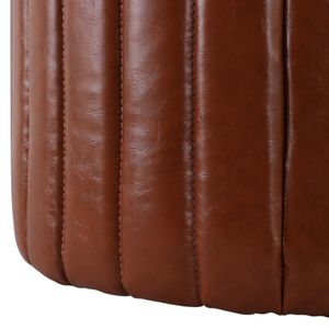FIONACREST SET OF 2 BROWN OTTOMANS 18 (IN) 6