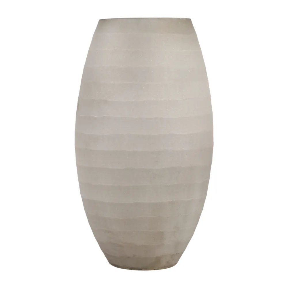 FINLEYTON GRAY GLASS VASE 10 (IN)