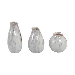 STORMVIEW SET OF 3 IVORY VASES 8 (IN) 4