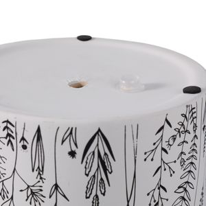 DARRENOAK SET OF 2 WHITE PLANTER 8 (IN) 8