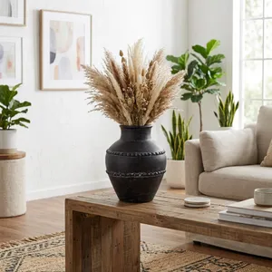 ROSEBEACH BLACK VASE 12 (IN) 11