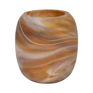 RAEWIND ORANGE GLASS VASE 9 (IN) 4