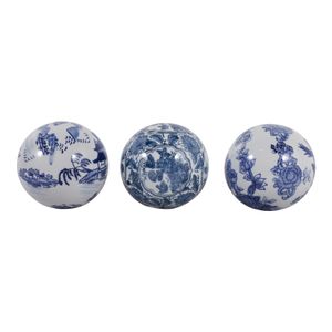TRENTONSHAW SET OF 3 BLUE ORBS 5 (IN) 4