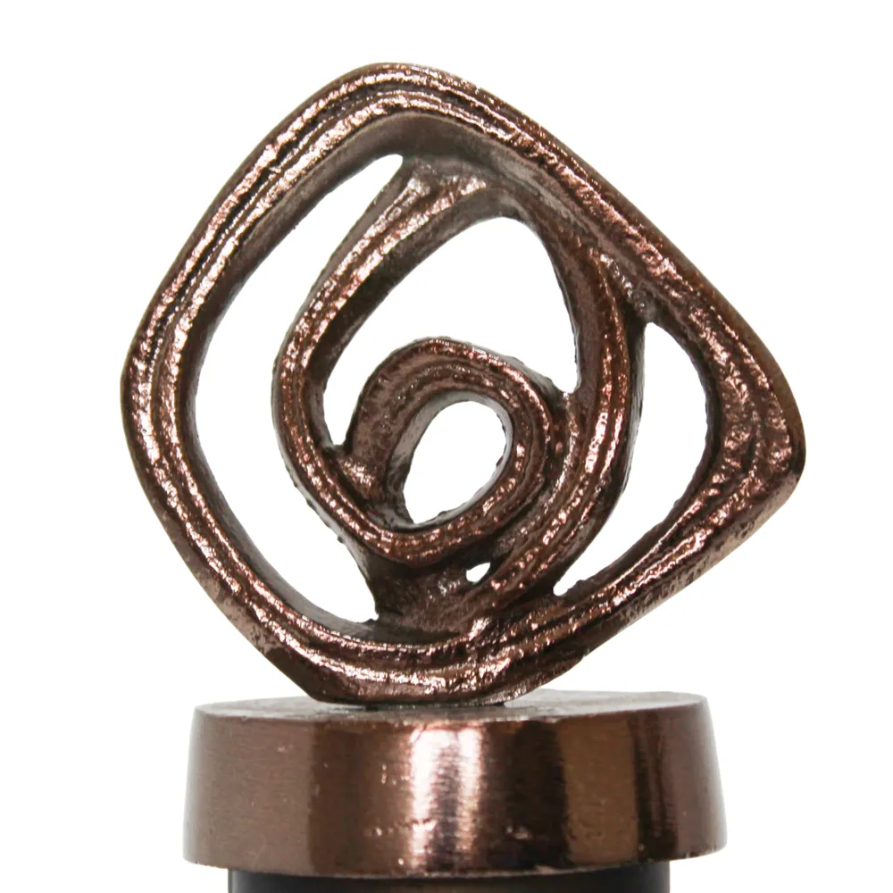 FINLEYGROVE BRONZE GLASS VASE 14 (IN)