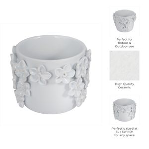 ELWINCROSS WHITE PLANTER 6 (IN) 9