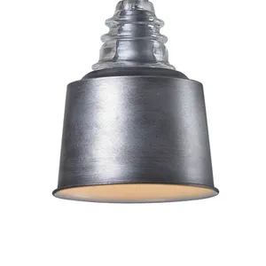Insulator Glass 18'' High 1-Light Sconce - Weathered Zinc 4