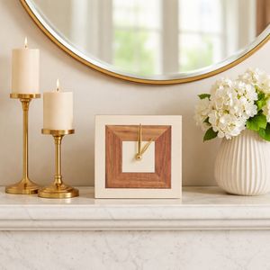 HALSEYFIELD IVORY CLOCK 6 (IN) 13