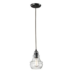Menlow Park 6'' Wide 1-Light Mini Pendant - Oiled Bronze 1