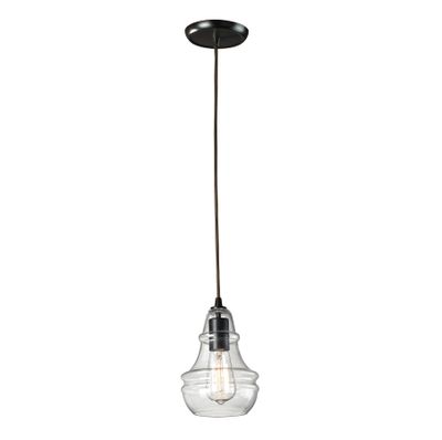 Menlow Park 6″ Wide 1-Light Mini Pendant - Oiled Bronze