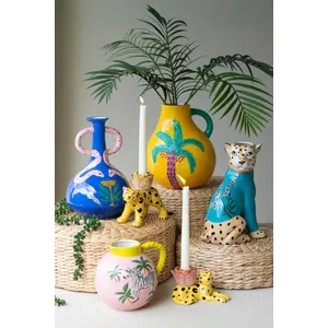 Funky Ceramic Palm Tree Vase 6