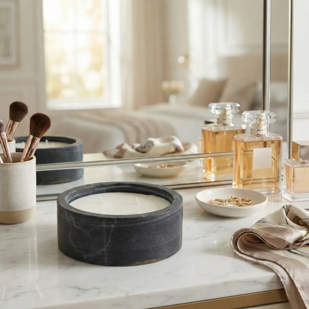 CASEYVALE GRAY CANDLE 4 (IN)