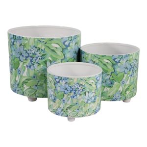 HARMONWIND SET OF 3 BLUE PLANTER 11 (IN) 5