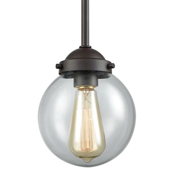 Beckett 6'' Wide 1-Light Mini Pendant - Oil Rubbed Bronze