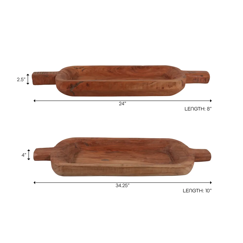 GRAHAMDALE SET OF 2 BROWN BOWLS 4 (IN)
