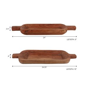 GRAHAMDALE SET OF 2 BROWN BOWLS 4 (IN) 10