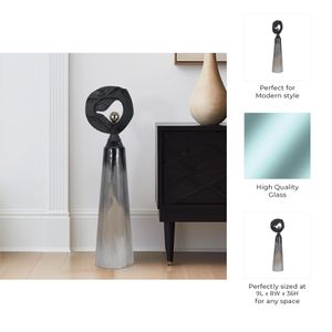 BRAESIDE SILVER GLASS VASE 36 (IN) 10