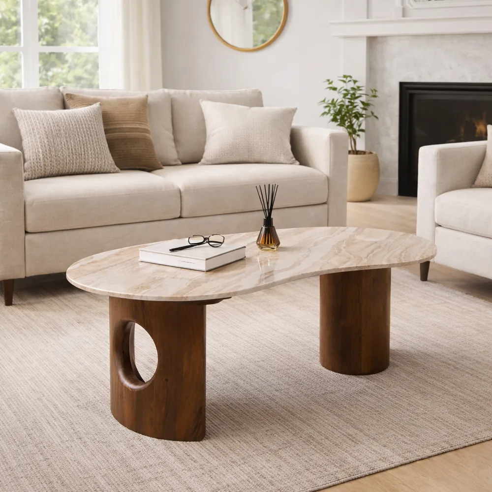 VERAWAY BROWN COFFEE TABLE 19 (IN)