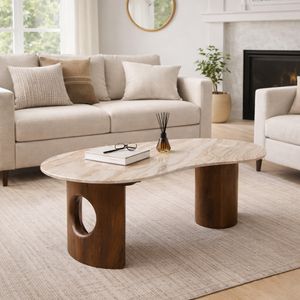 VERAWAY BROWN COFFEE TABLE 19 (IN) 13