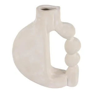 FERNMOOR IVORY VASE 17 (IN) 6