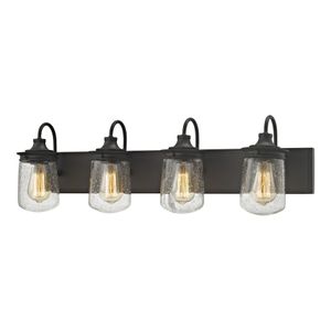 Hamel 32'' Wide 4-Light Vanity Light - Oil Rubbed Bronze 1