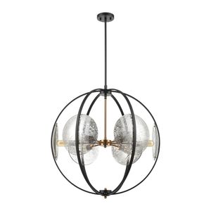Oriah 28'' Wide 6-Light Chandelier - Matte Black 2