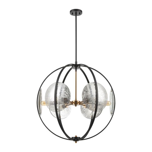 Oriah 28'' Wide 6-Light Chandelier - Matte Black