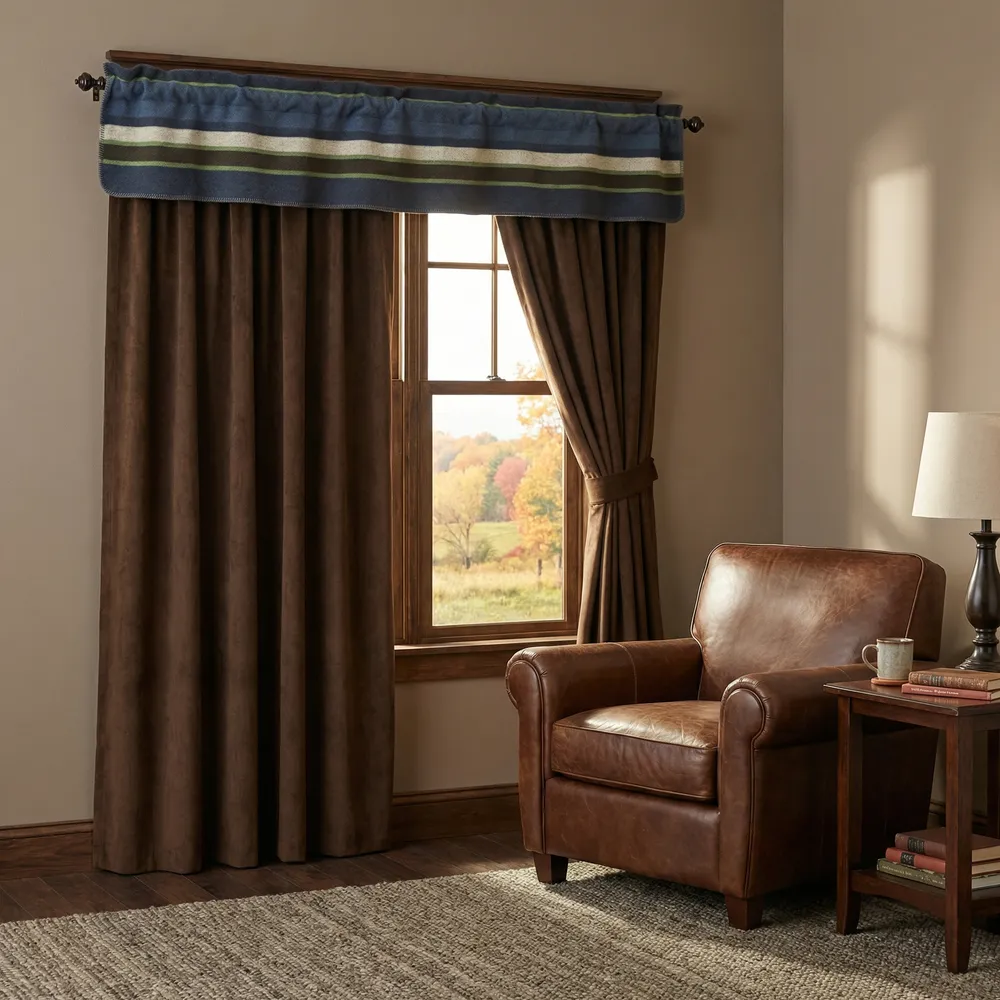 Lapis Valley  - Drape Set - (2 panels/2 tiebacks)