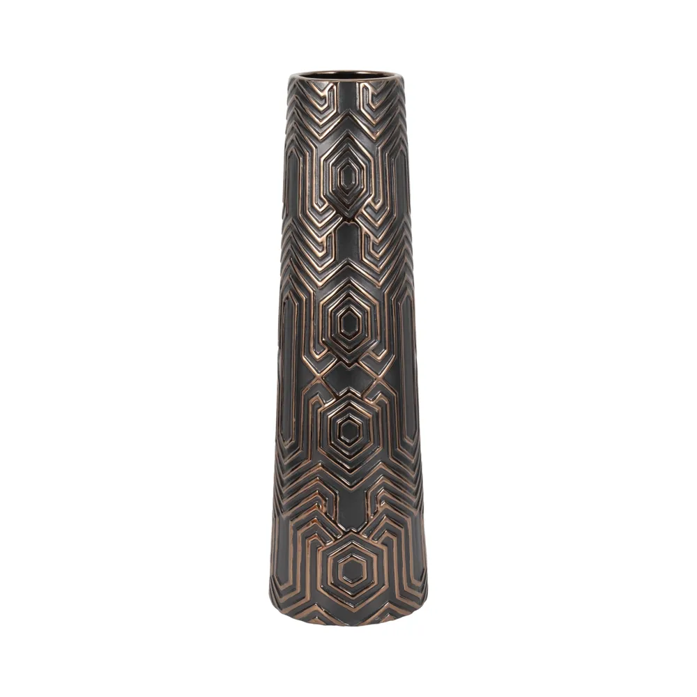 MORGANBROOK BLACK VASE 26 (IN)