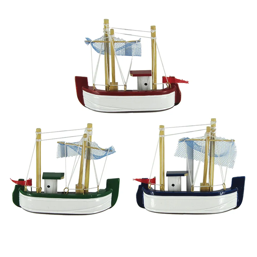 3.75" FISHING TRAWLER WITH MAGNET 3-ASST