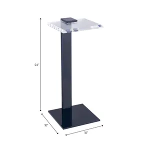 CARTERWAY CLEAR TABLE 24 (IN) 9